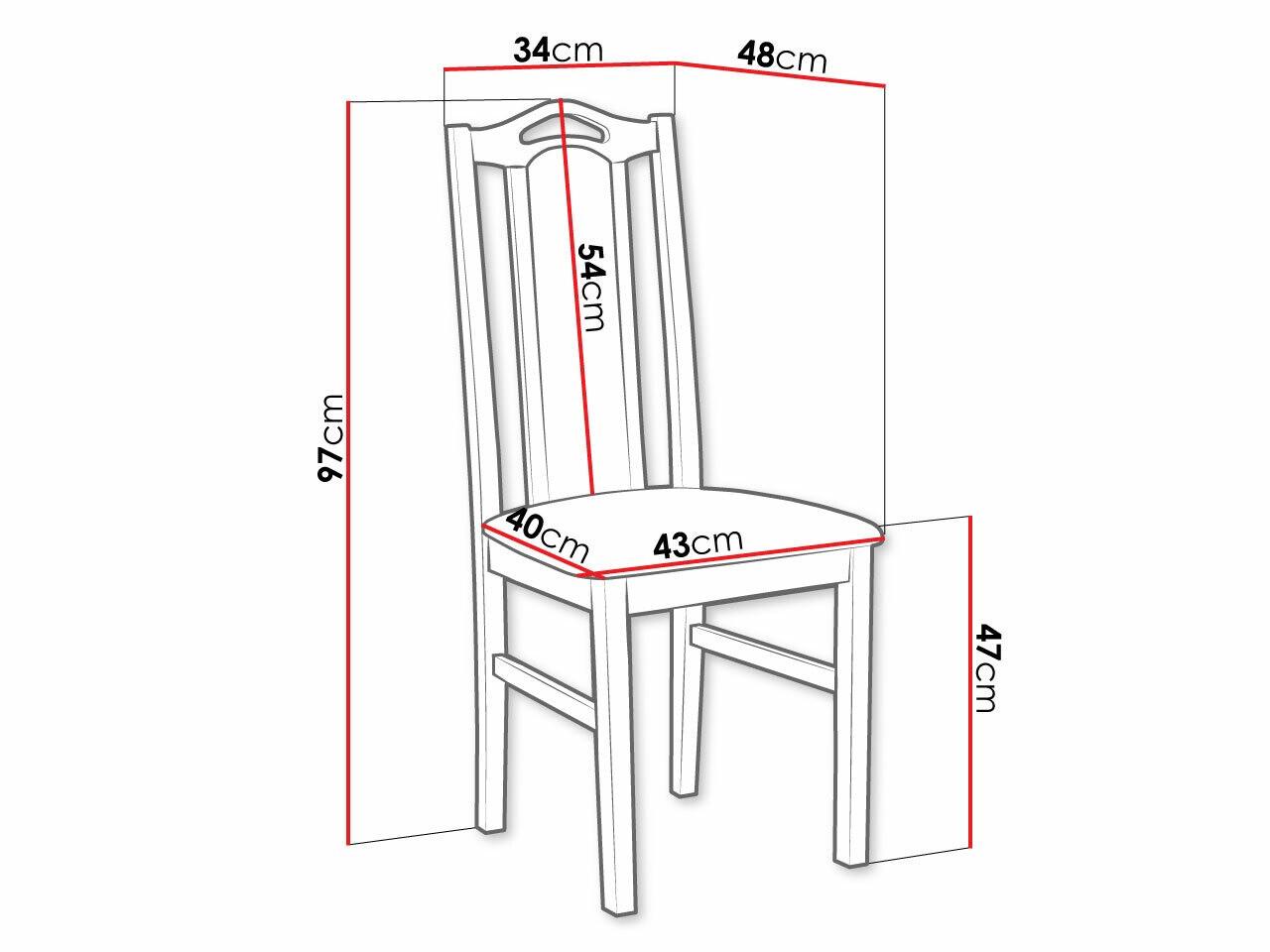 Stolica Victorville 139 (Sonoma hrast)