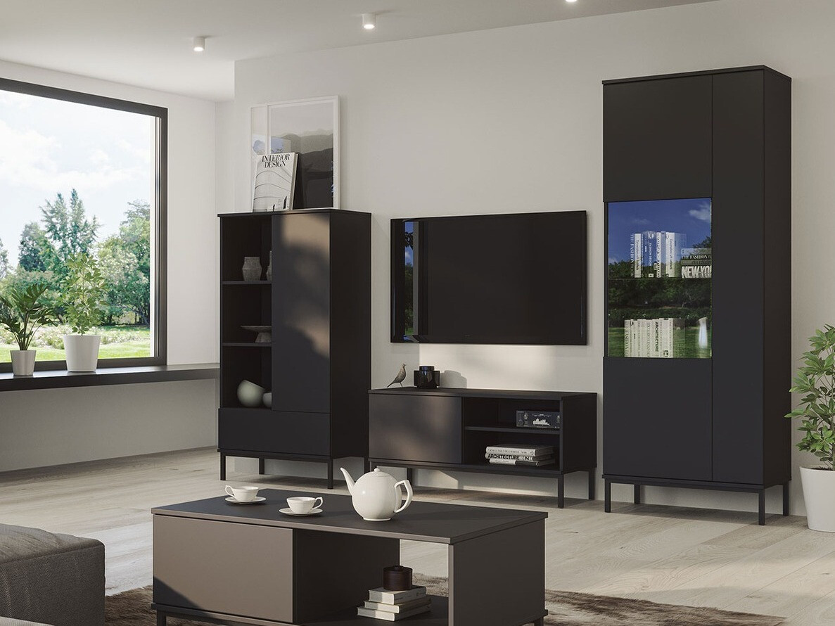 Set za dnevnu sobu Lomsore 109 (Crno)