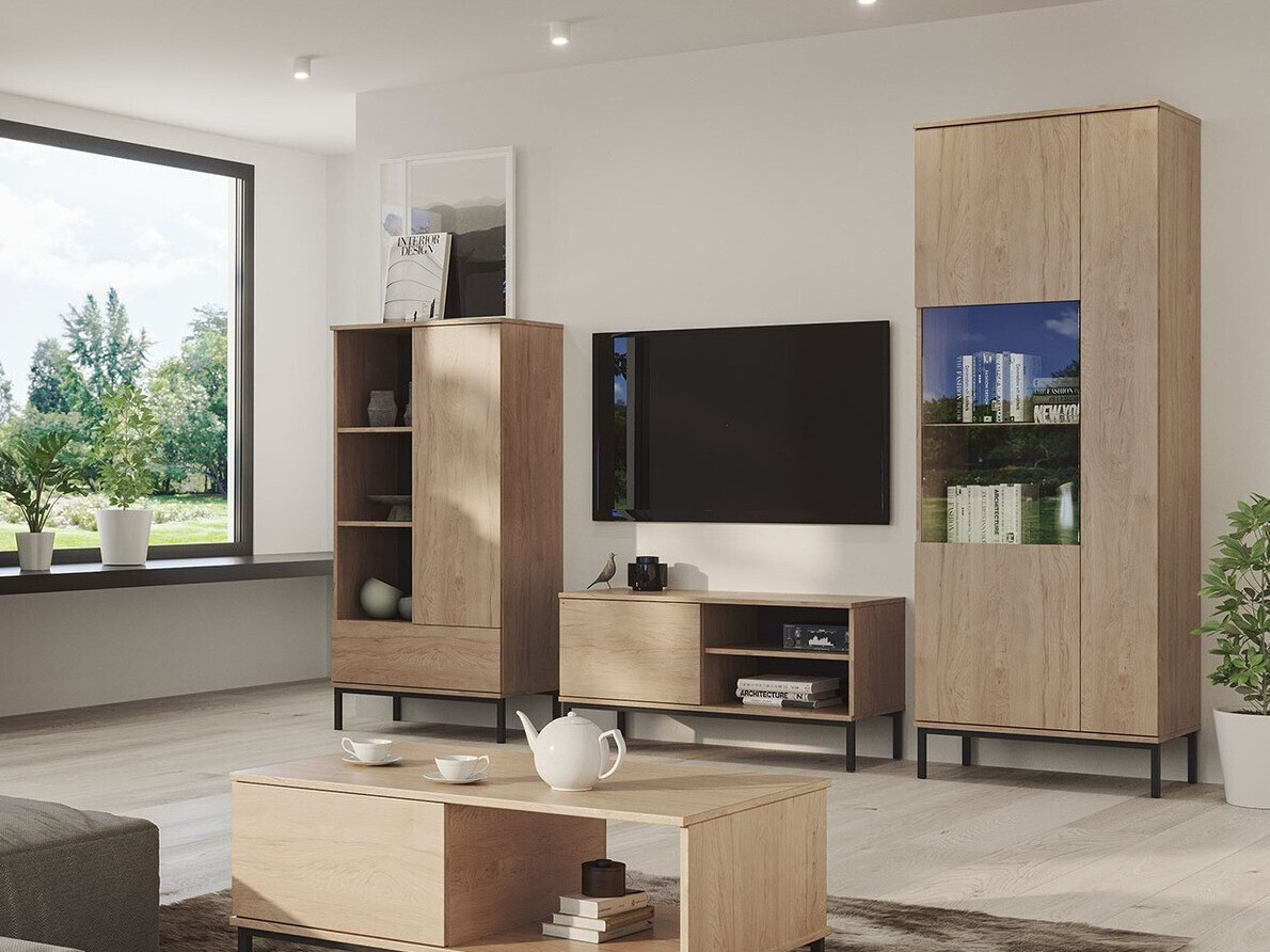 Set za dnevnu sobu Lomsore 109 (Svetlo drvo)