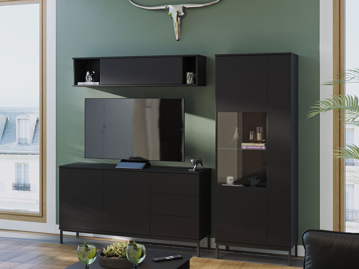 Set za dnevnu sobu Lomsore 110 (Crno)