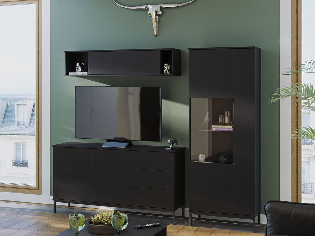 Set za dnevnu sobu Lomsore 110 (Crno)