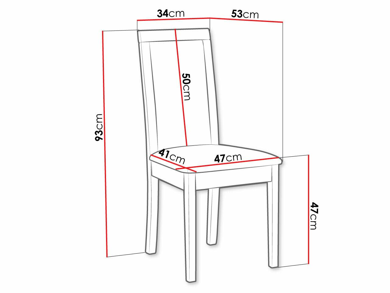 Stolica Victorville 343 (Crno)