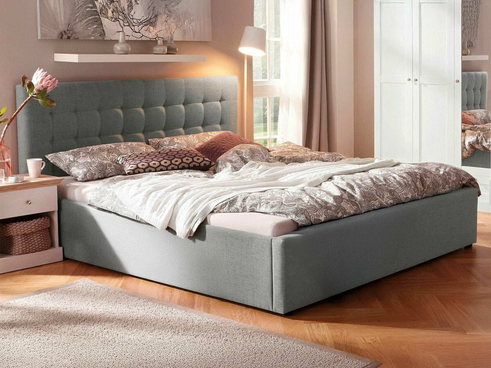 Krevet Denton 430 (Sivo)