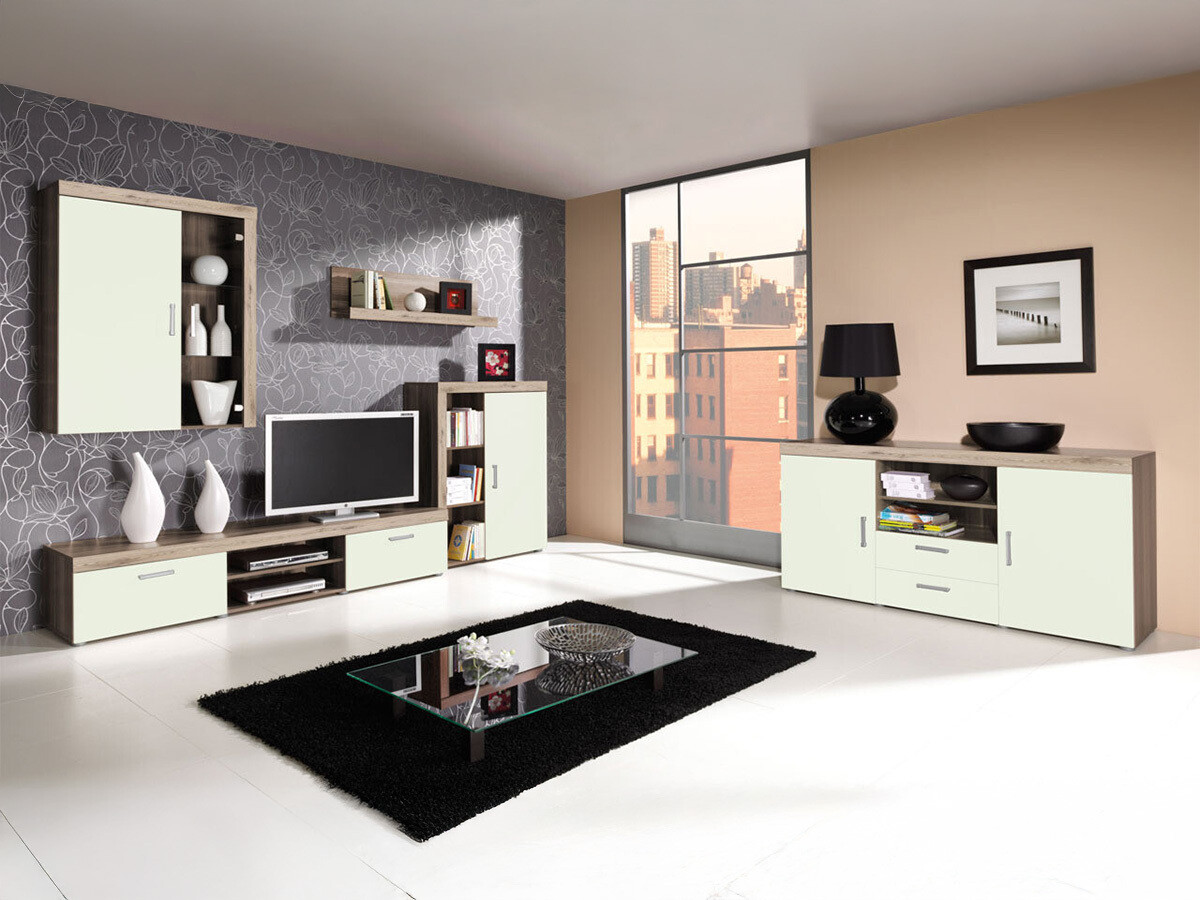 Set za dnevnu sobu Cormiru 109 (Hrast San Marino + krem)