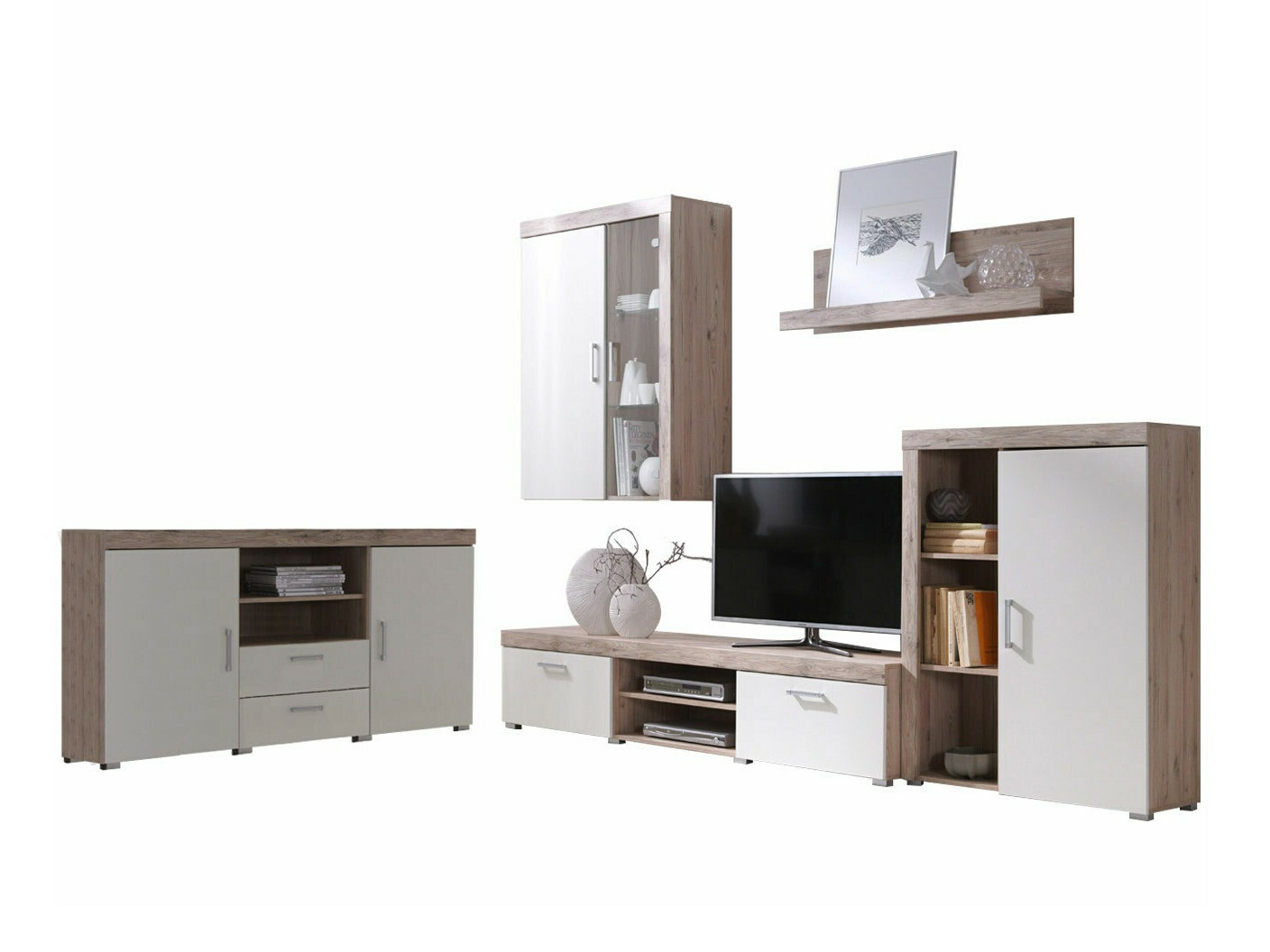 Set za dnevnu sobu Cormiru 109 (Hrast San Marino + krem)