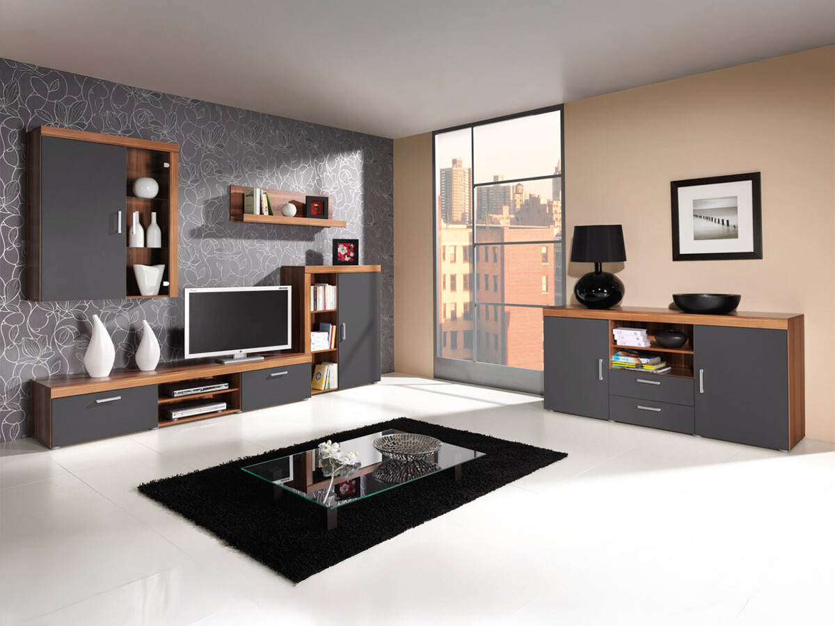 Set za dnevnu sobu Cormiru 109 (Šljiva + grafit)