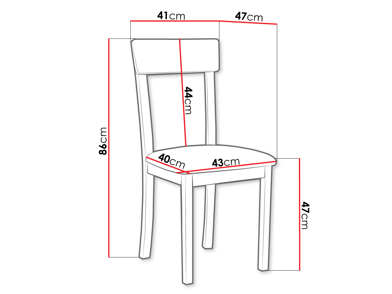 Stolica Victorville 352 (Crno)