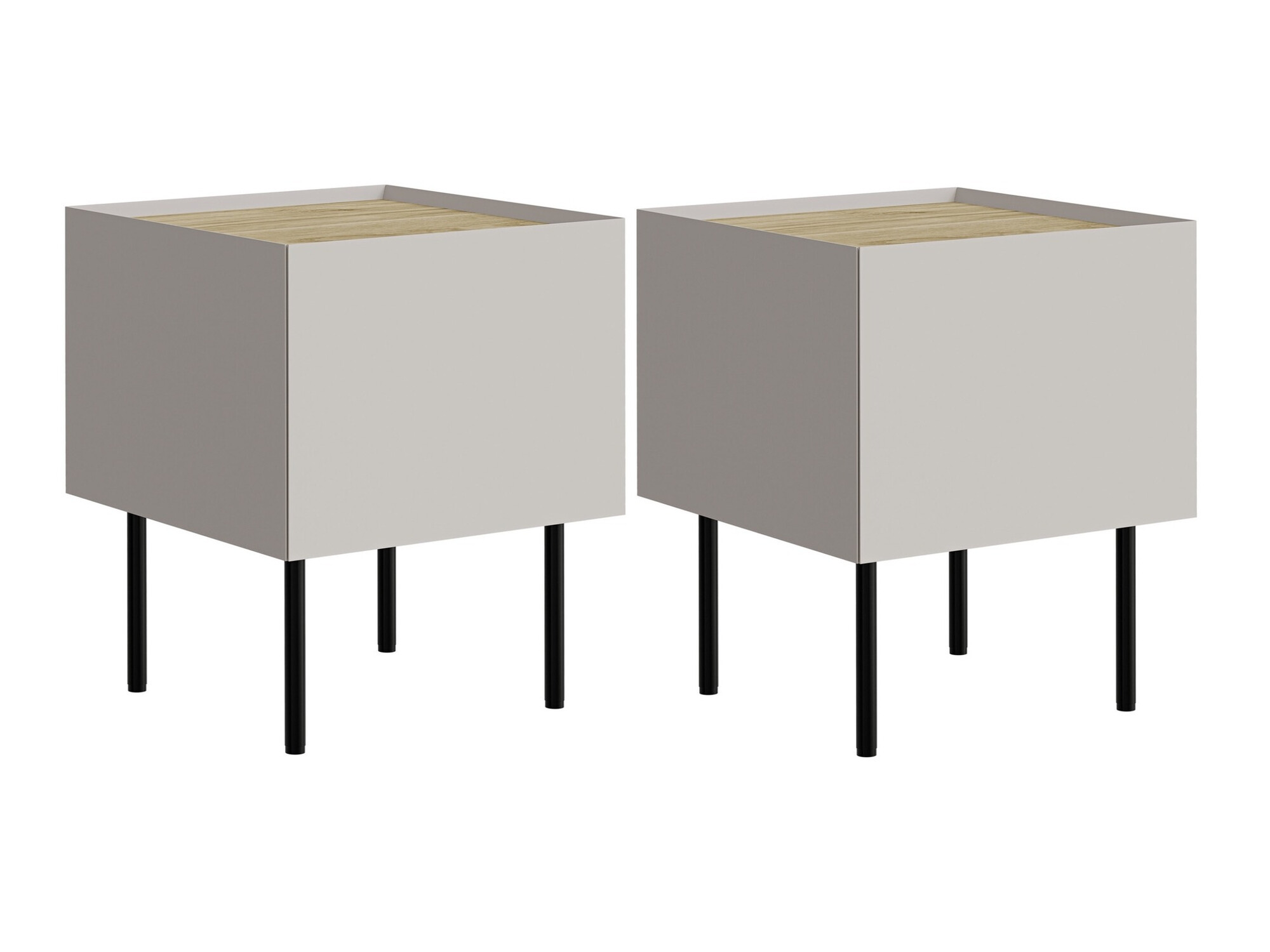 Set noćnih ormarića Melbela 108 (Kašmir + Hrast)