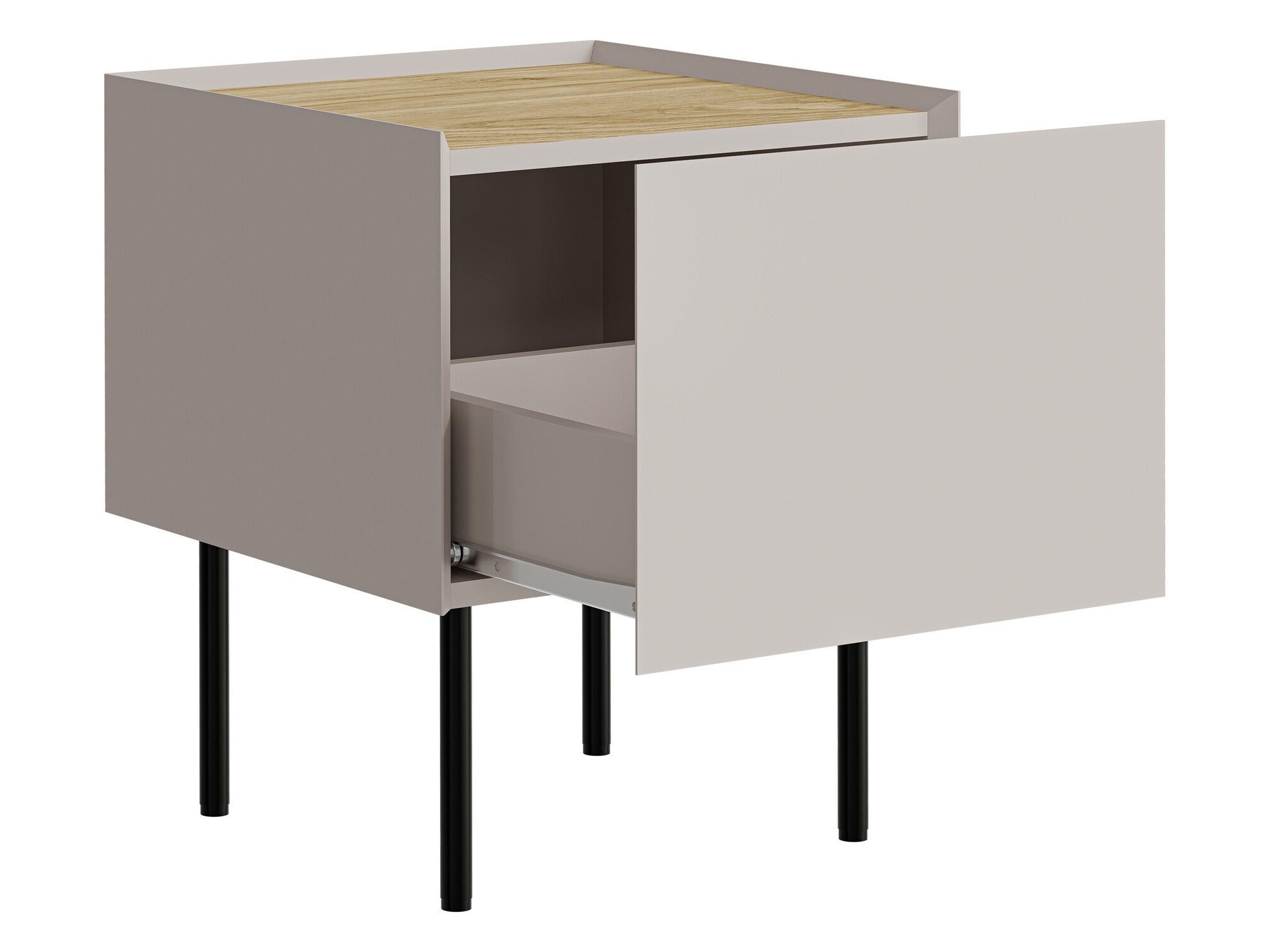 Set noćnih ormarića Melbela 108 (Svetlo maslinovo drvo + Hrast)