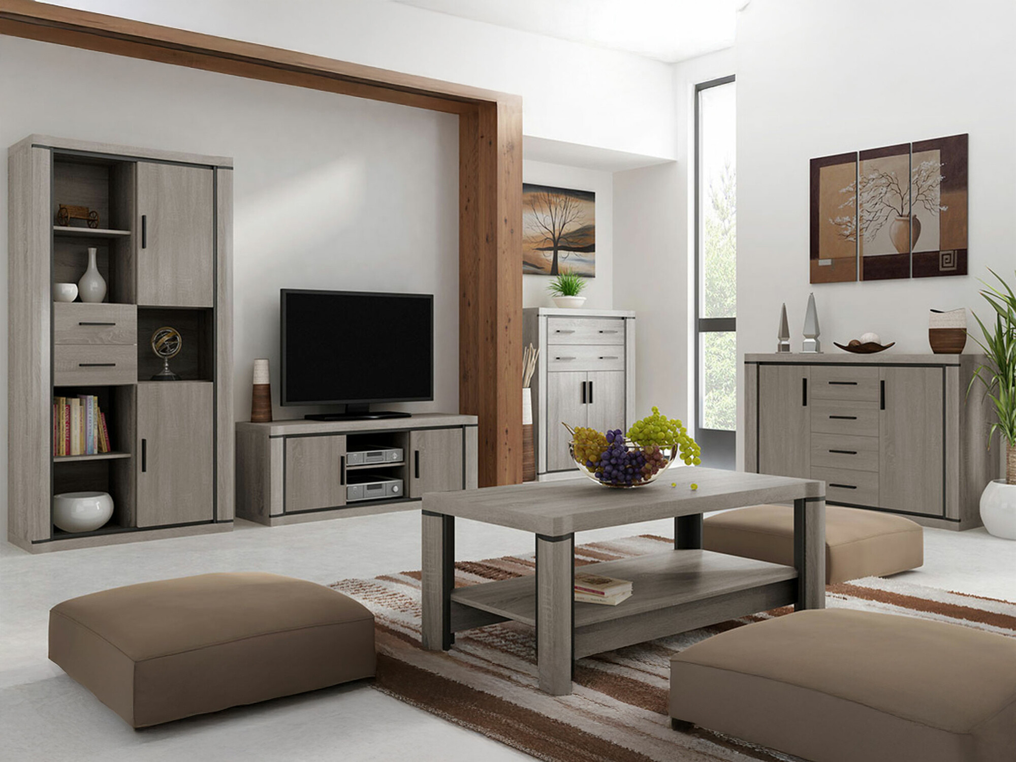 Set za dnevnu sobu Lorelie 124 (Trufel hrast)