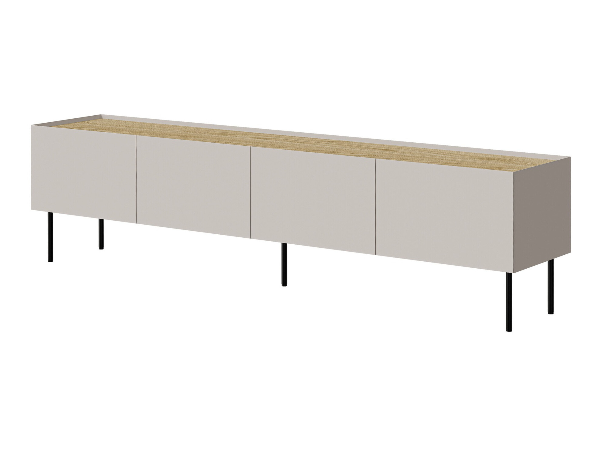 TV komoda Melbela 107 (Kašmir + Hrast)