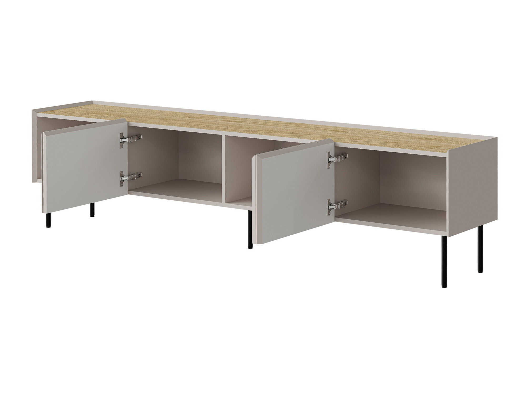 TV komoda Melbela 107 (Kašmir + Hrast)