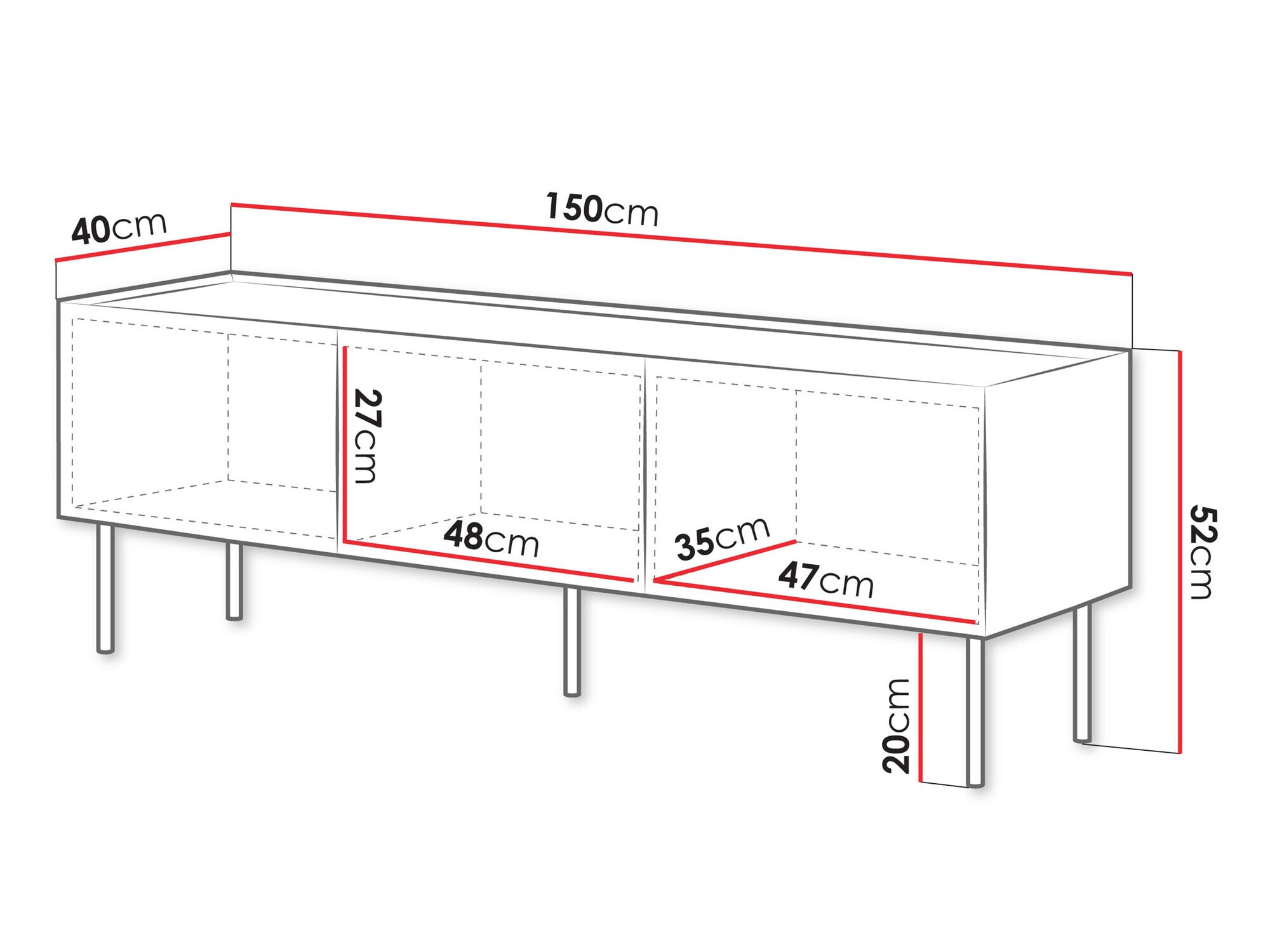 TV sto Melbela 106 (Svetlo maslinovo drvo + Hrast)