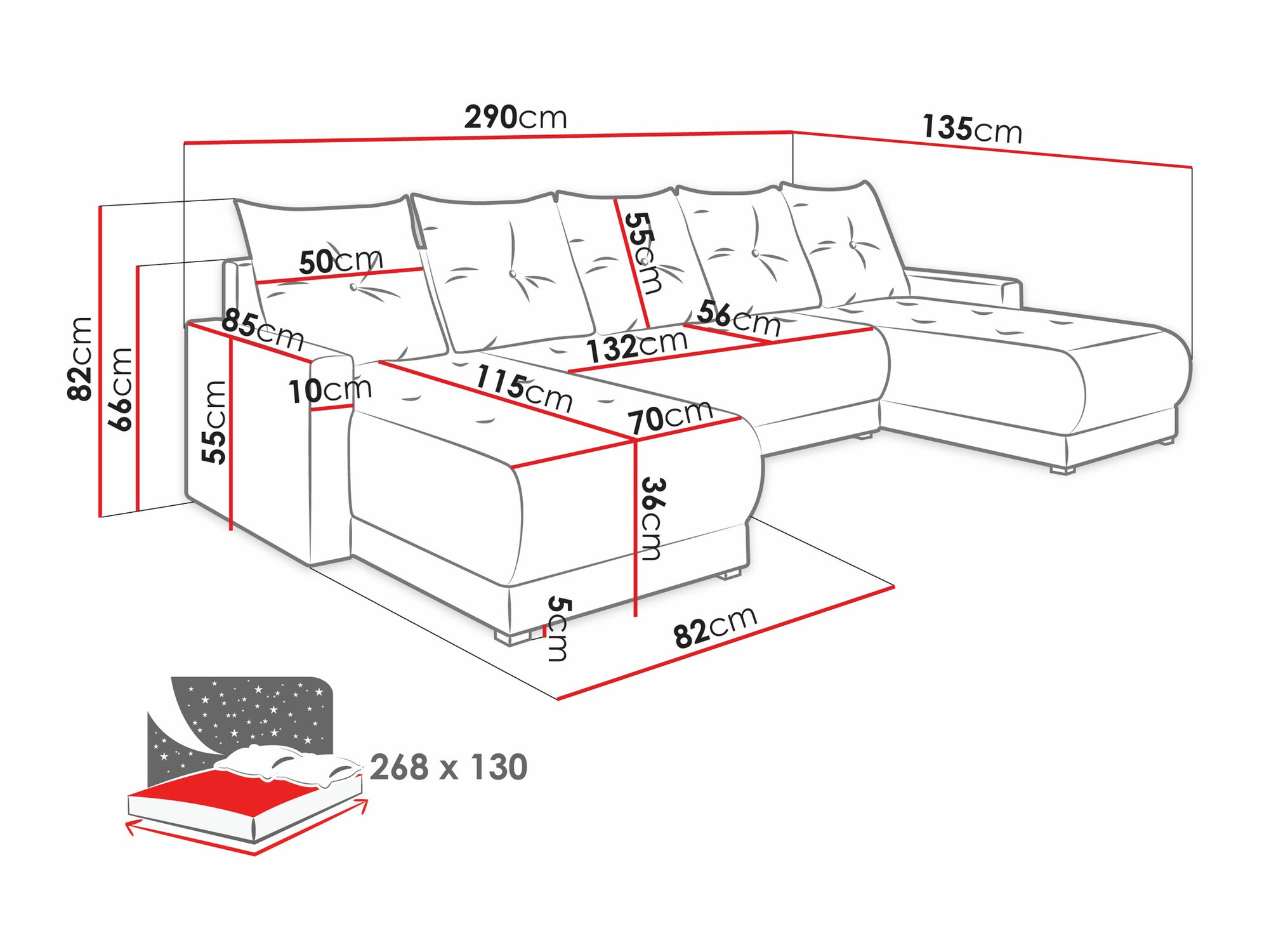 Ugaona sofa Memphis 106 (Lux 28 Strona)