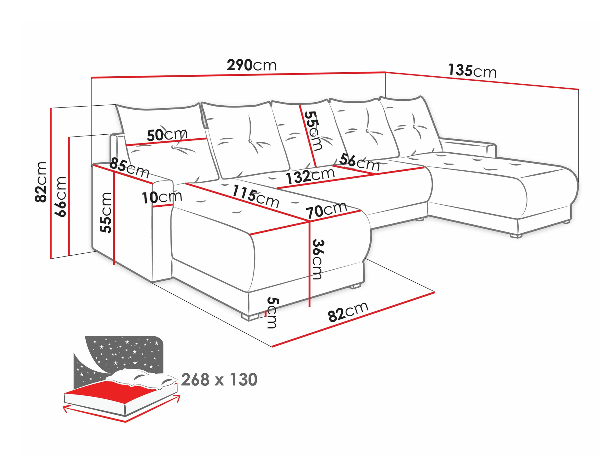 Ugaona sofa Memphis 106 (Lux 29 Strona)