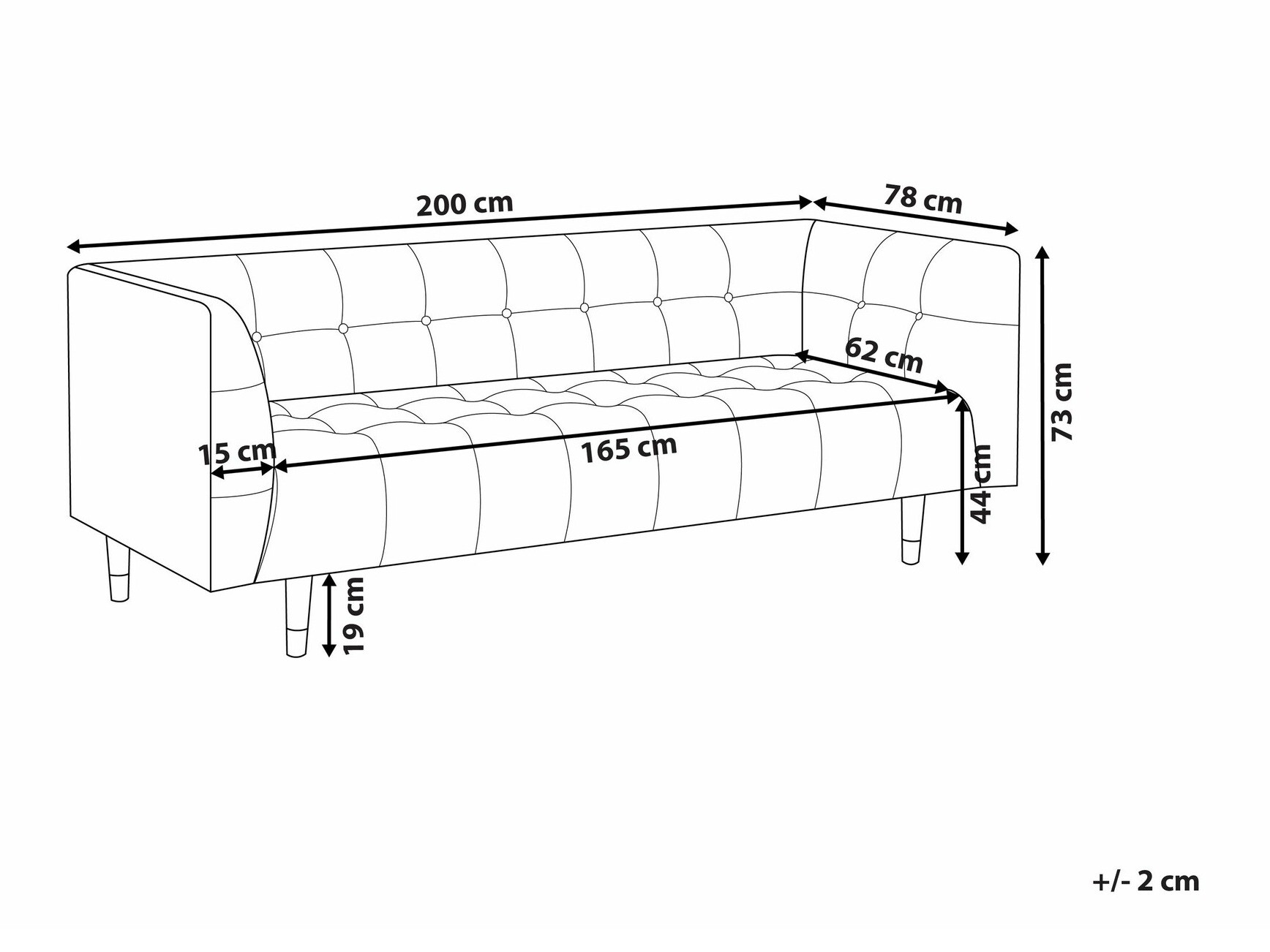 Sofa Berwyn 2538 (Belo)