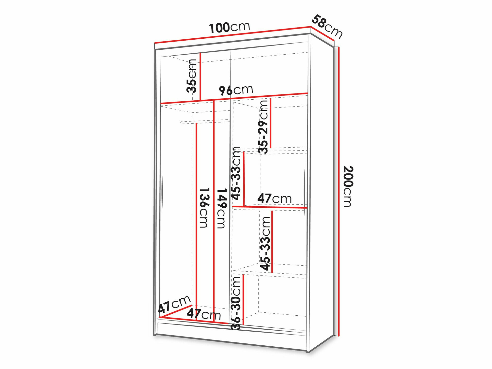 Ormar Closico 166 (Kašmir)