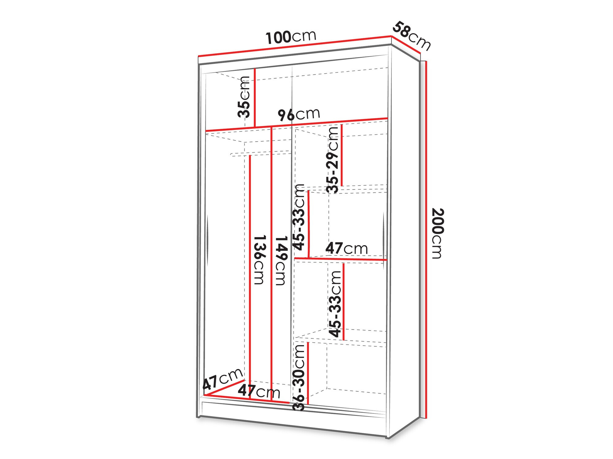 Ormar Closico 167 (Kašmir)