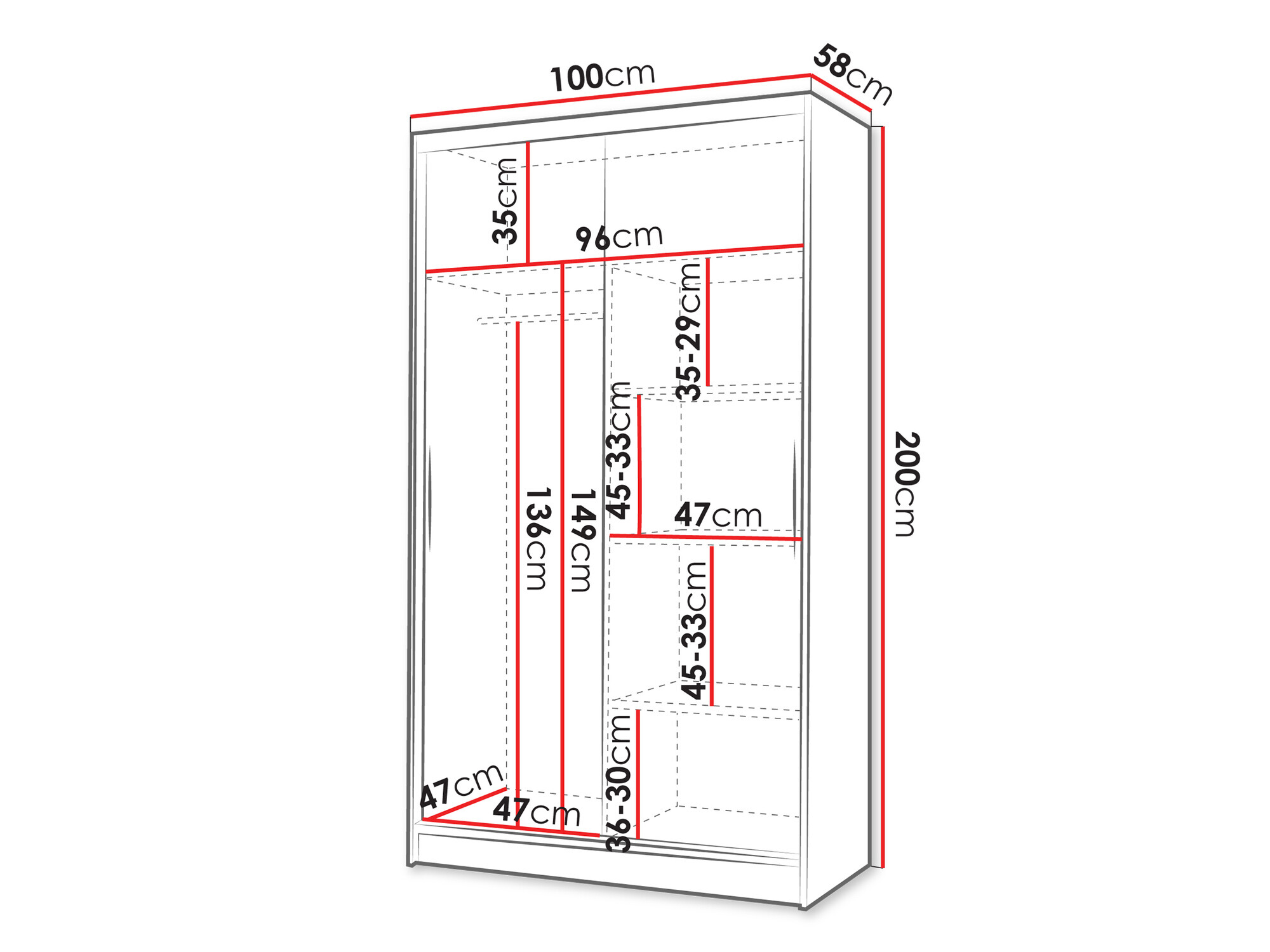 Ormar Closico Fractor IV (Belo + Artisan hrast)