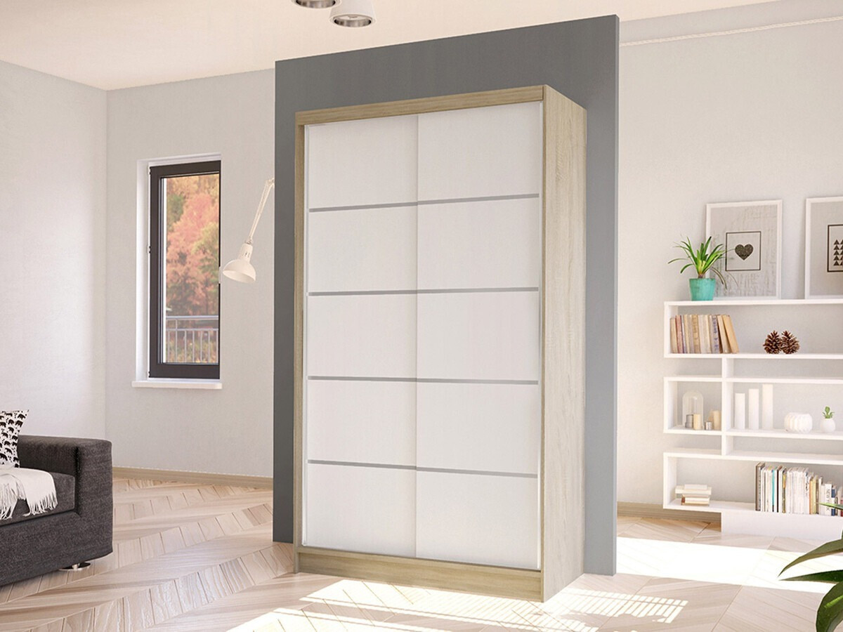 Ormar Closico Fractor IV (Sonoma hrast + Belo)