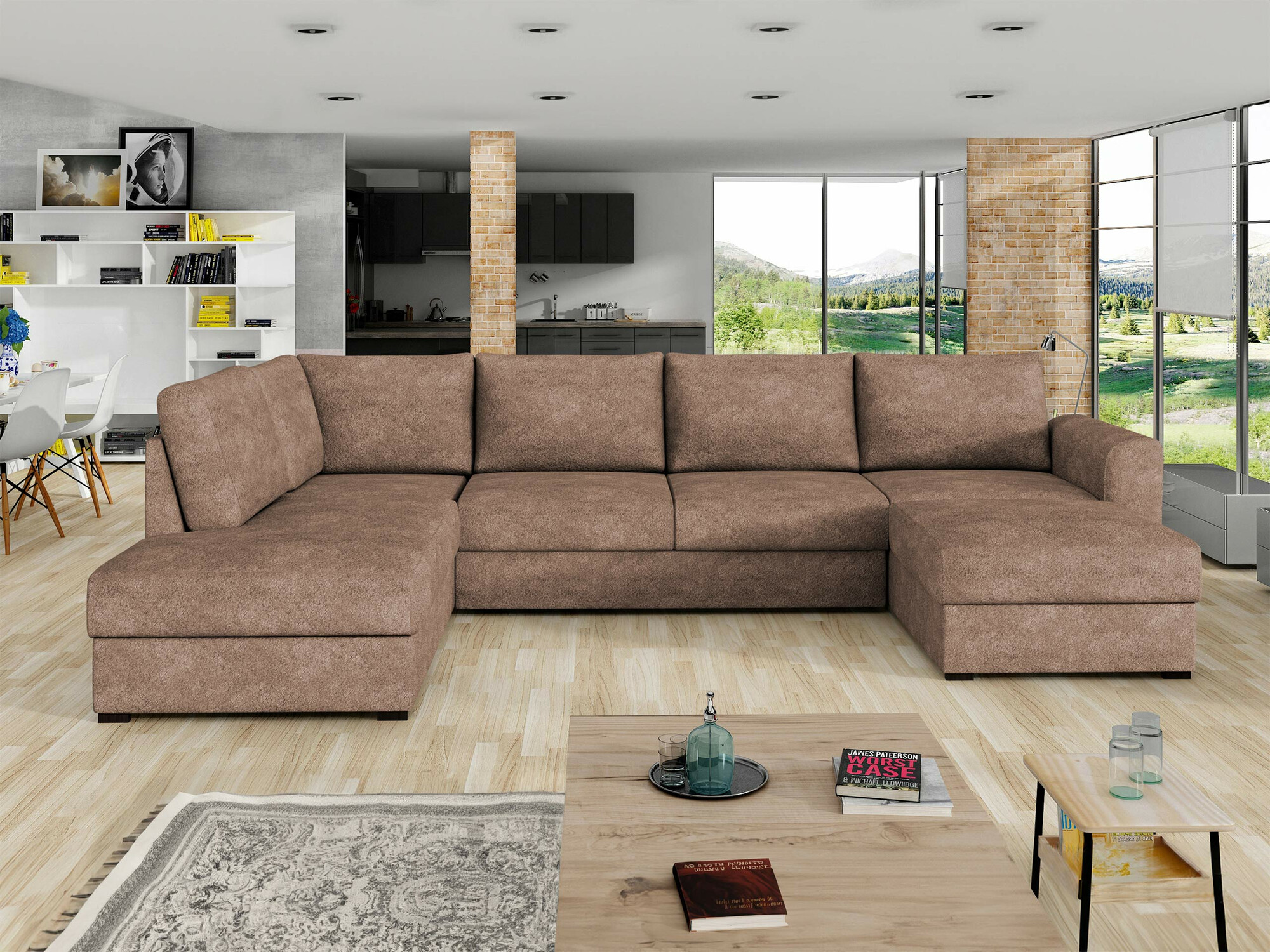 Ugaona sofa Comfivo 189 (Coral 45)