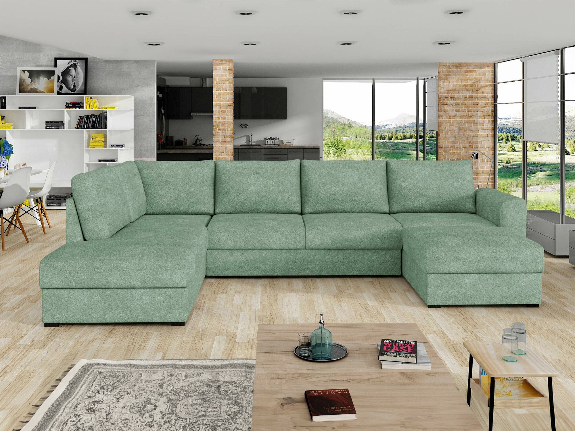 Ugaona sofa Comfivo 189 (Coral 55)