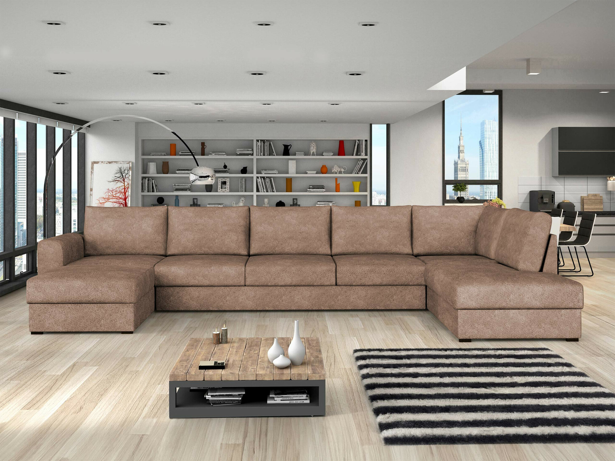 Ugaona sofa Comfivo 191 (Coral 45)