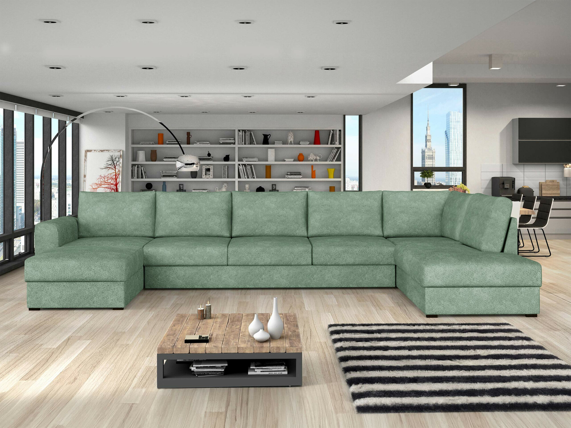 Ugaona sofa Comfivo 191 (Coral 55)