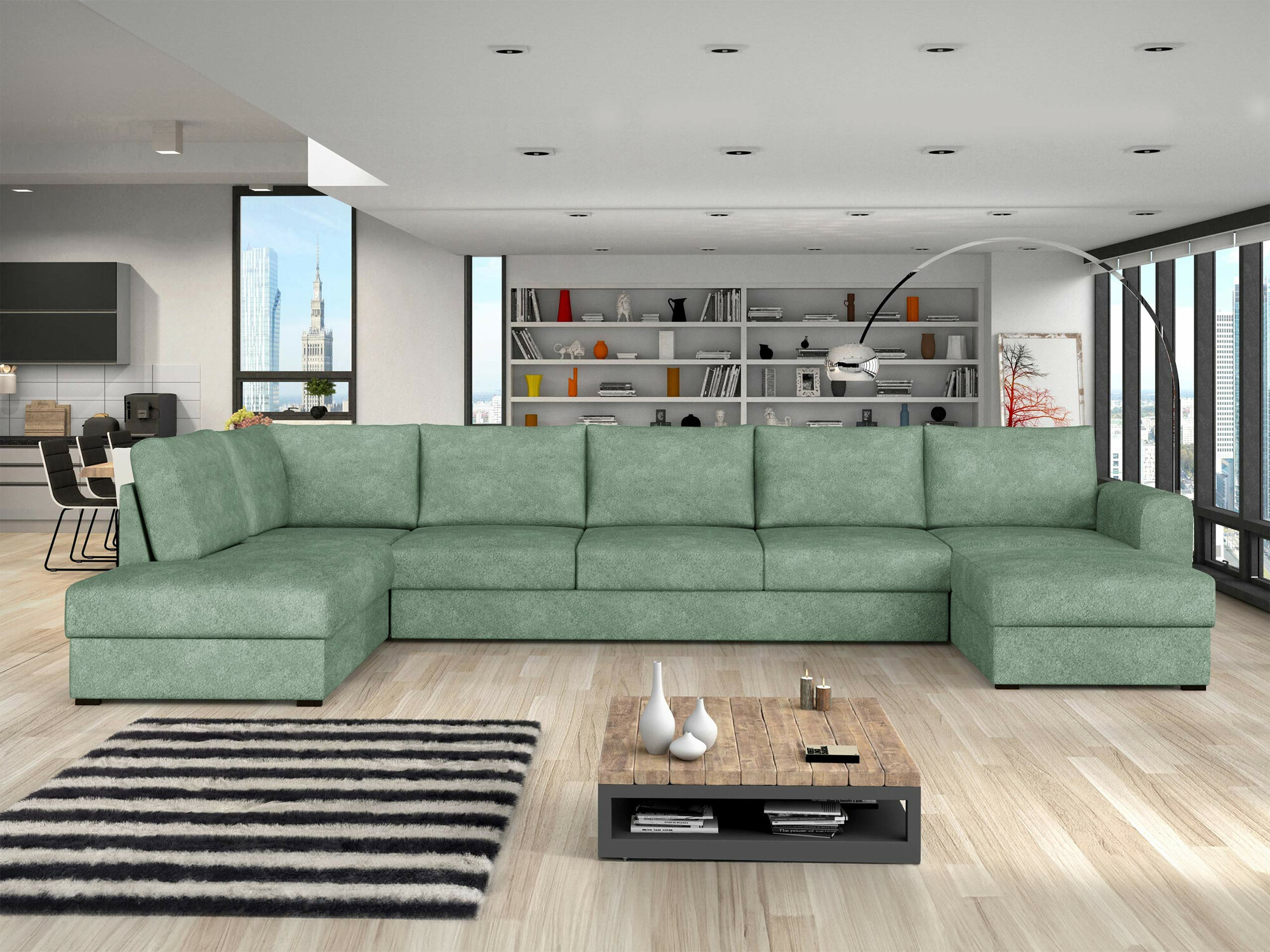 Ugaona sofa Comfivo 191 (Coral 55)
