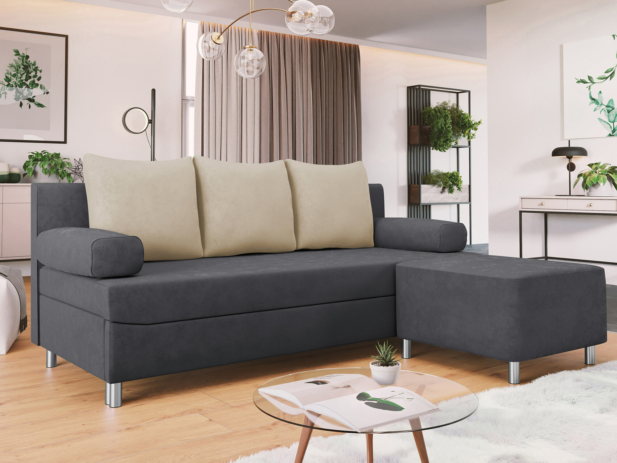 Set tapaciranog nameštaja Comfivo Artes (Alova 36 + Alova 07)