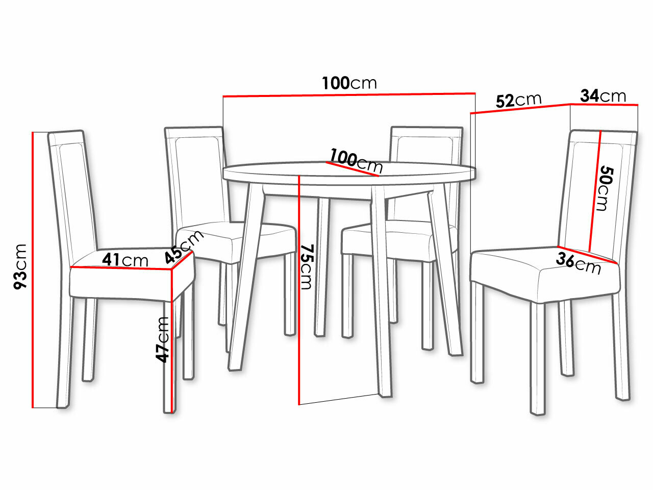 Trpezarijski set Victorville 257