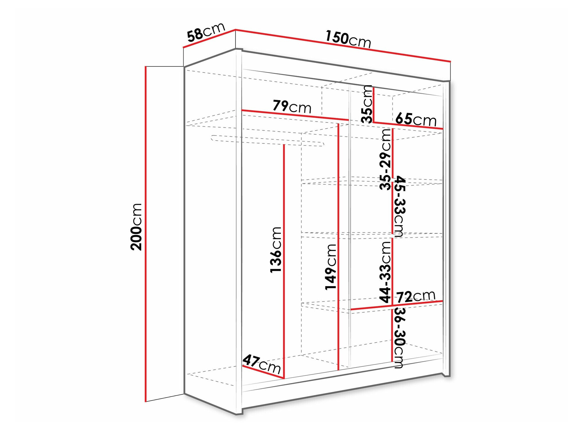 Ormar Closico 114 (Kašmir)