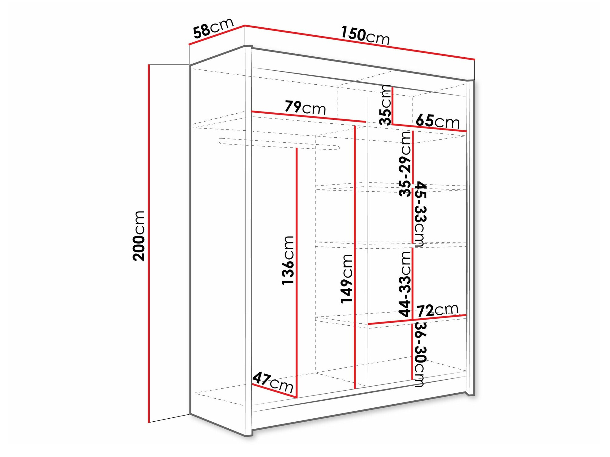 Ormar Closico 114 (Kašmir)