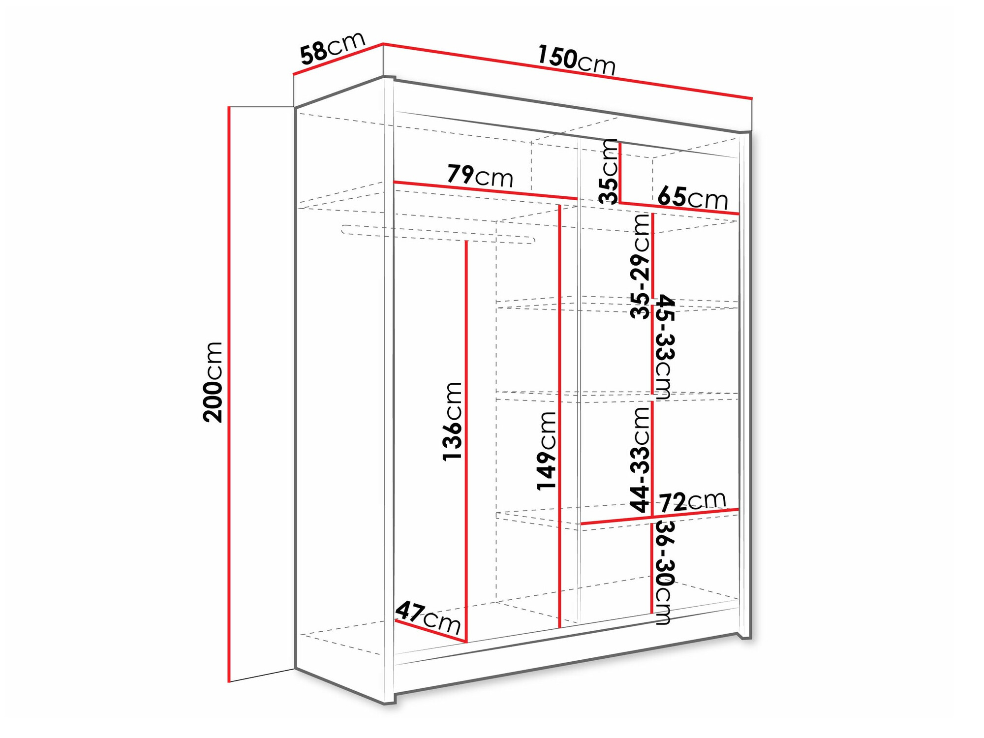 Ormar Closico 127 (Kašmir)
