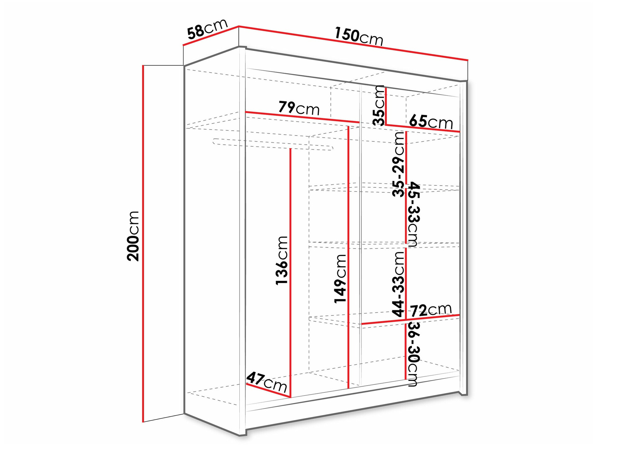 Ormar Closico 132 (Kašmir)