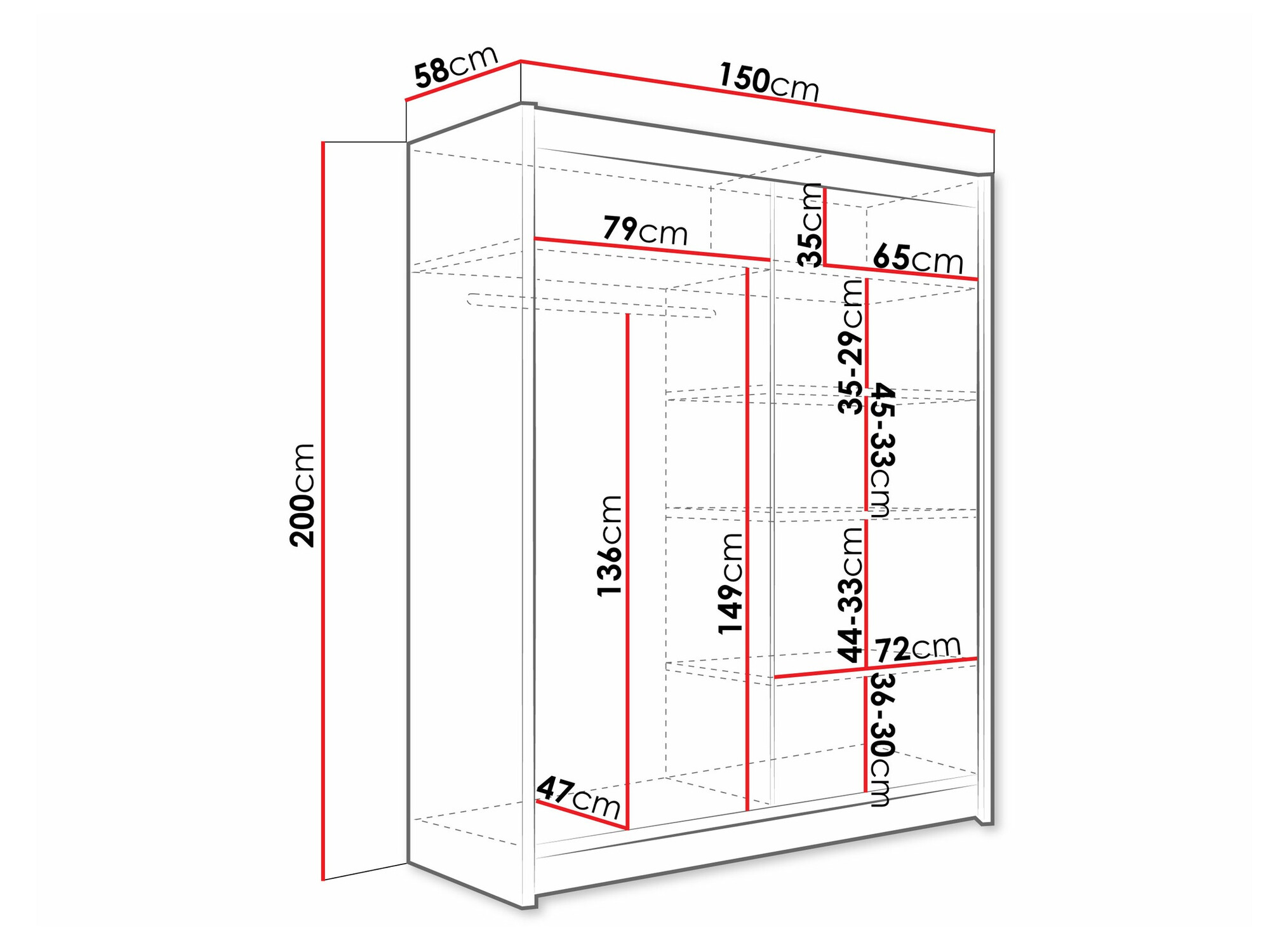 Ormar Closico 135 (Belo)
