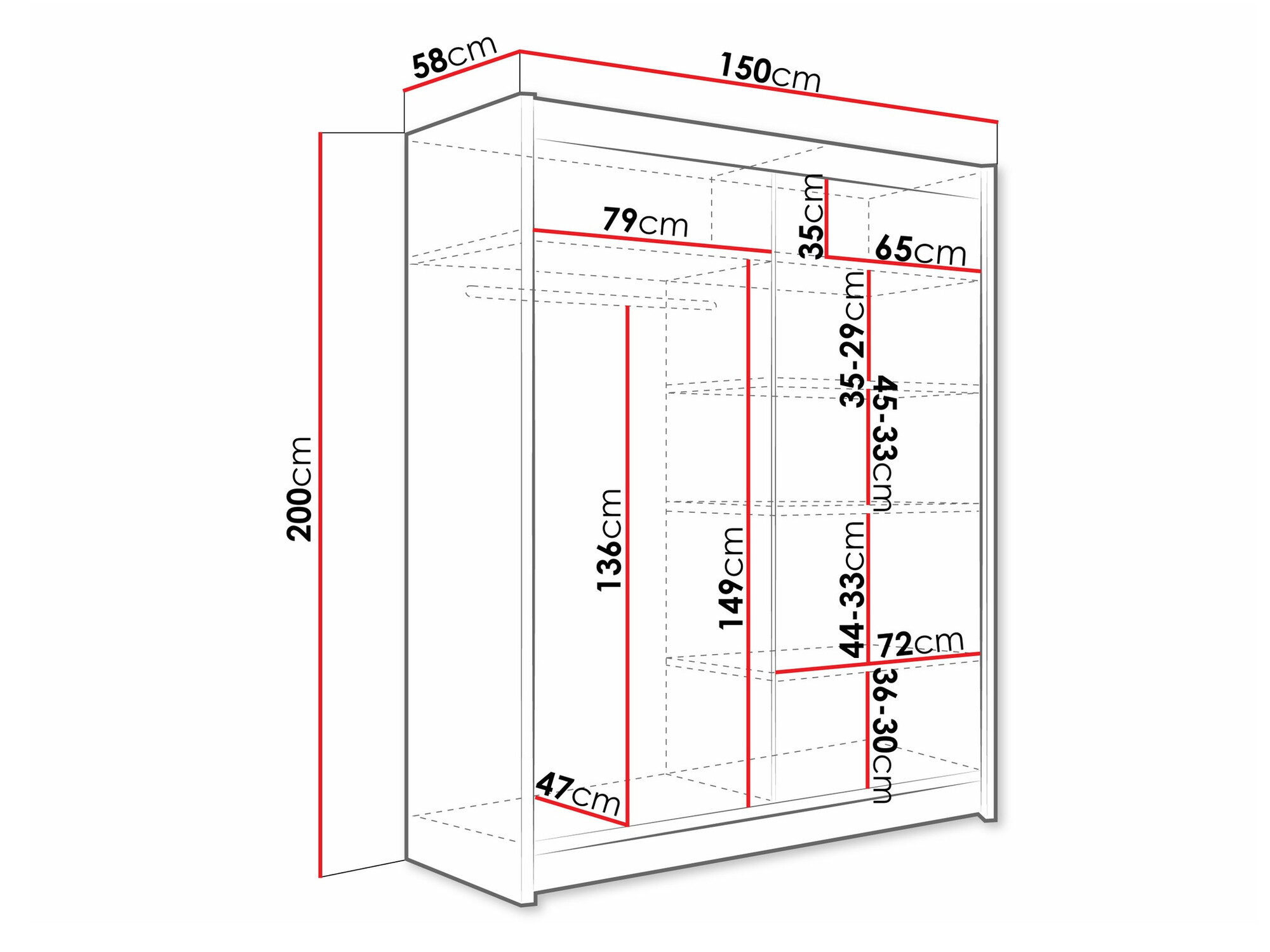 Ormar Closico 135 (Belo)