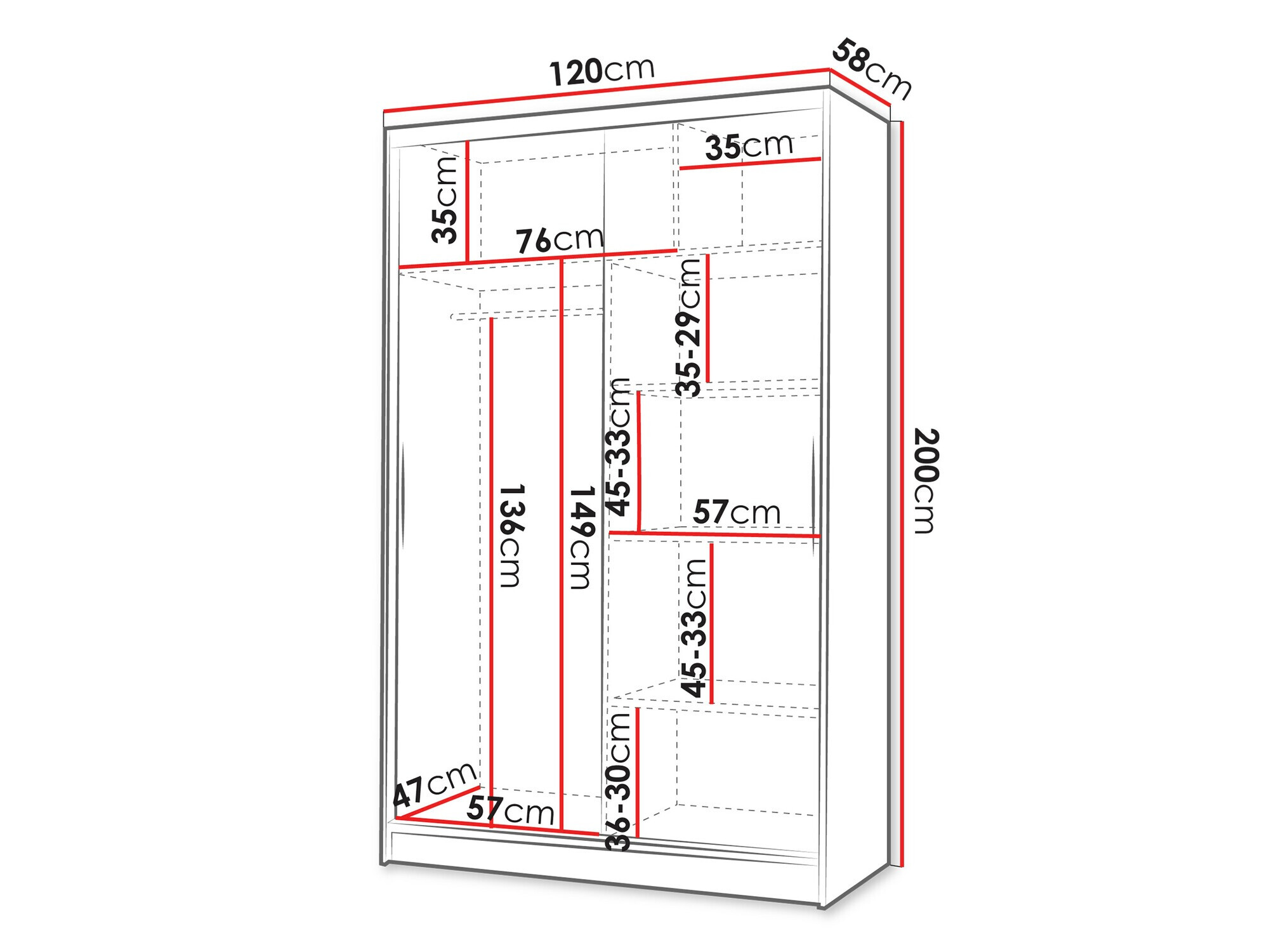 Ormar Closico 151 (Kašmir)
