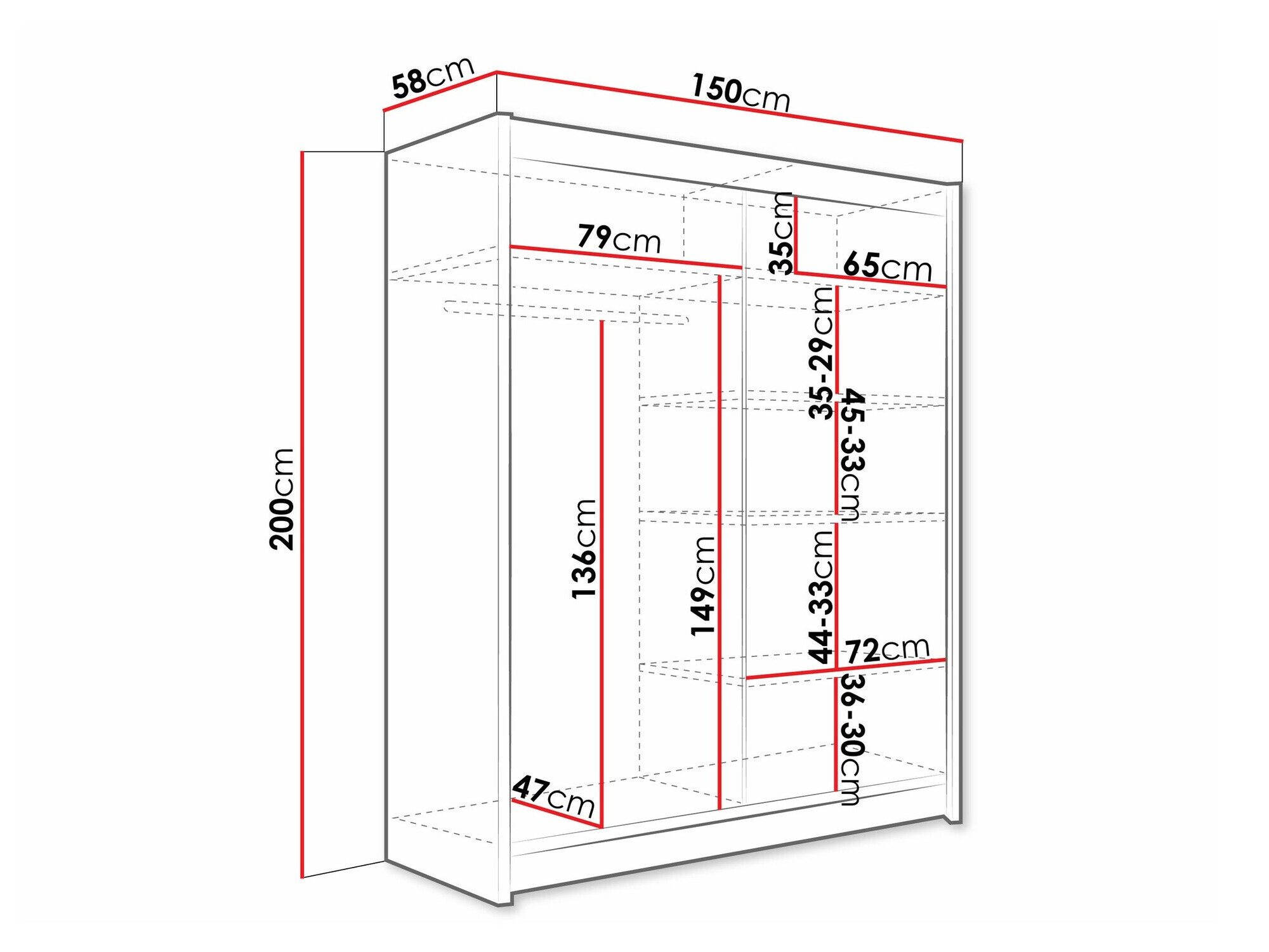 Ormar Closico 157 (Kašmir)