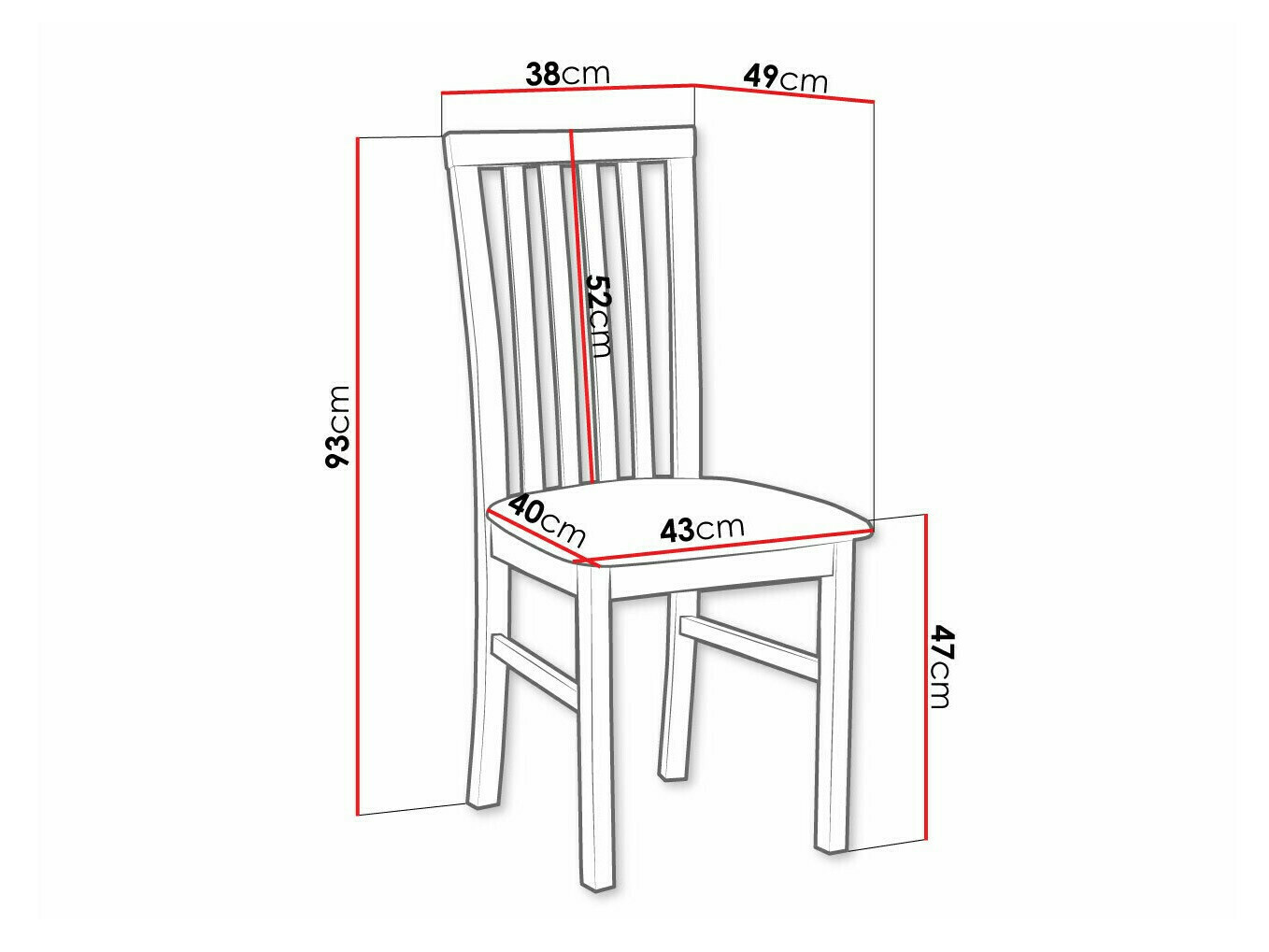 Stolica Victorville 155 (Crno)