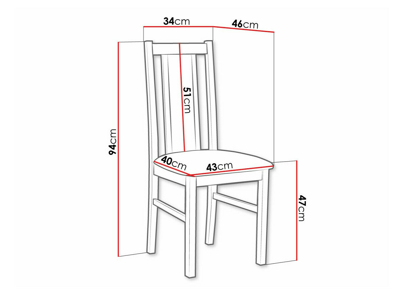 Stolica Victorville 143 (Crno)