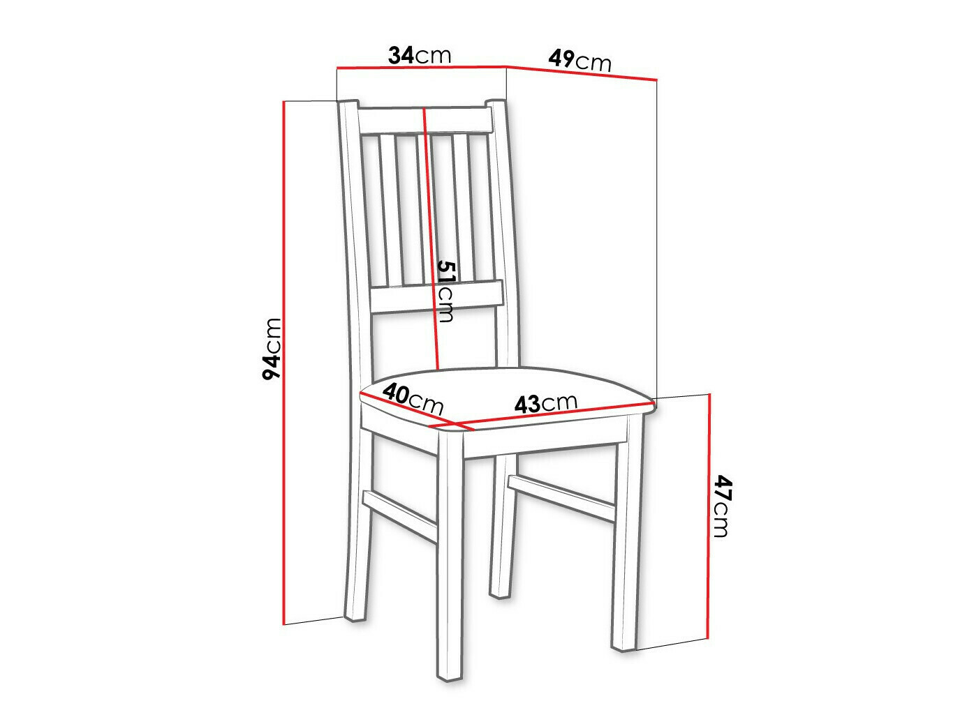 Stolica Victorville 146 (Crno)