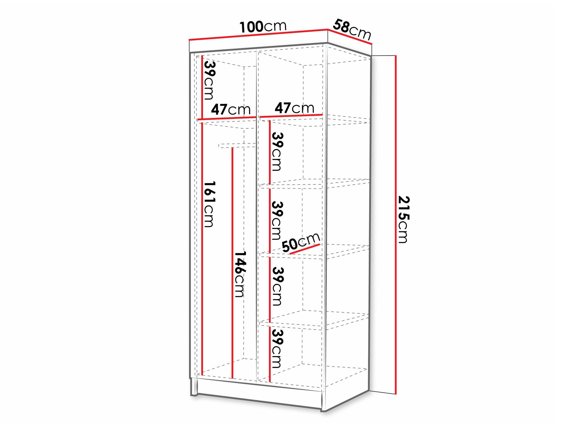Ormar Closico 193 (Svetlo drvo + Zlatan)