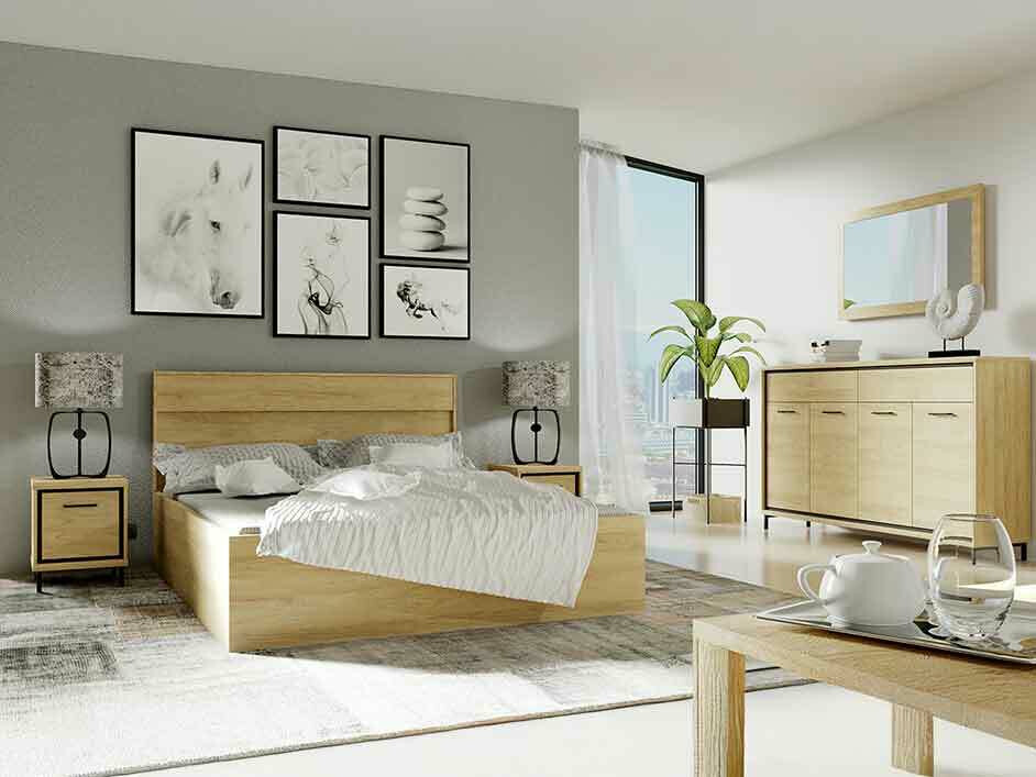 Set spavaća soba Etrmoni 122 (Svetlo drvo)