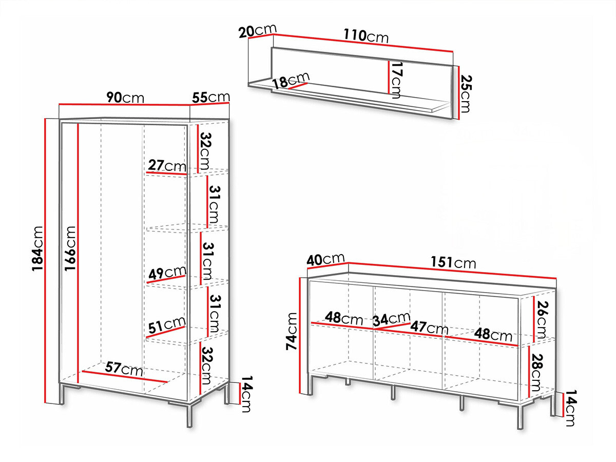 Set za dnevnu sobu Etrfelu 111