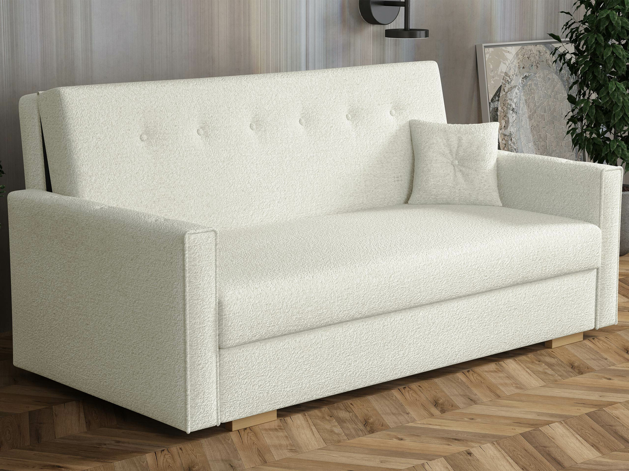 Sofa na razvlačenje Caelrin IV (Coral 15)
