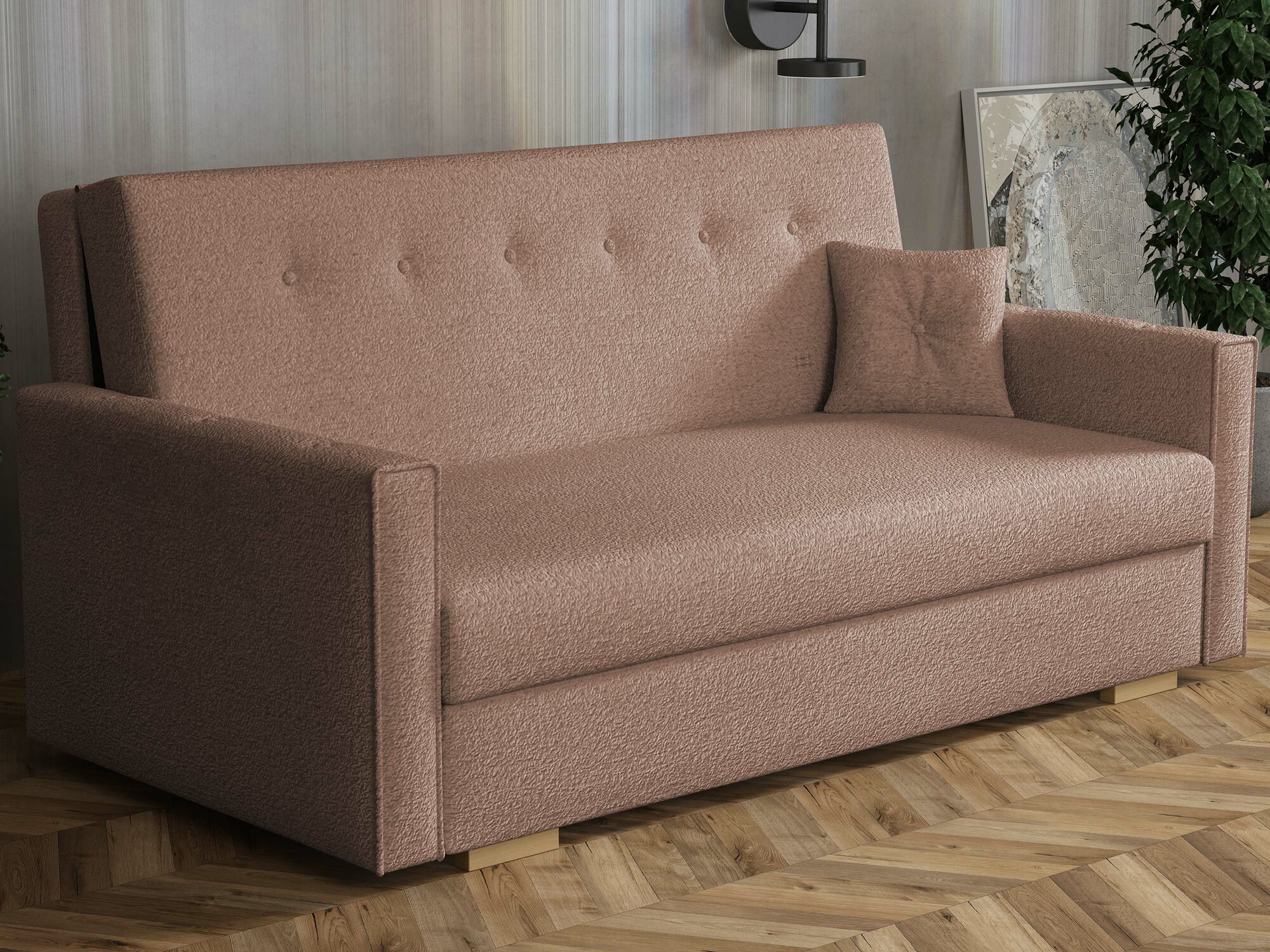 Sofa na razvlačenje Caelrin IV (Coral 45)
