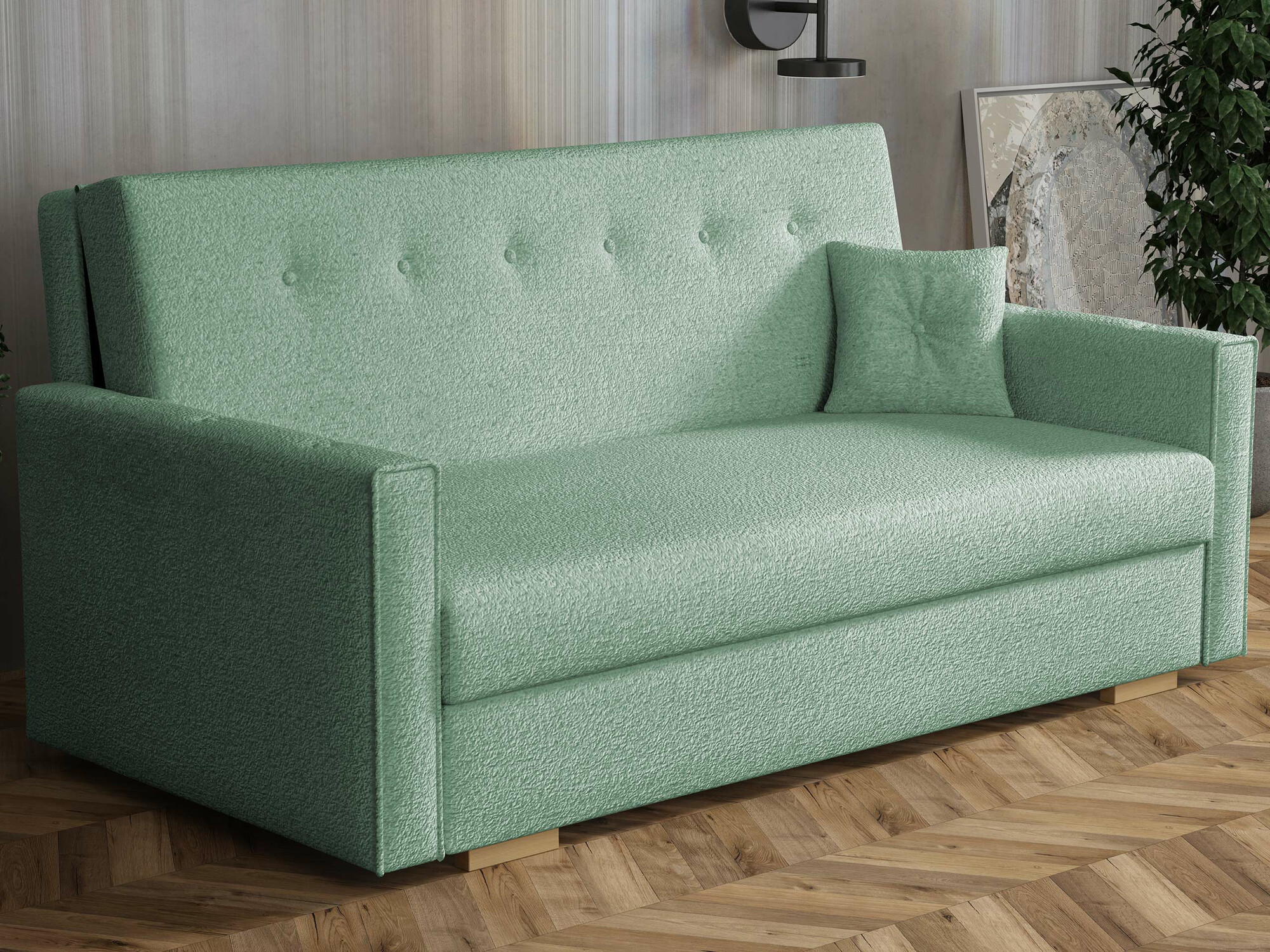 Sofa na razvlačenje Caelrin IV (Coral 55)