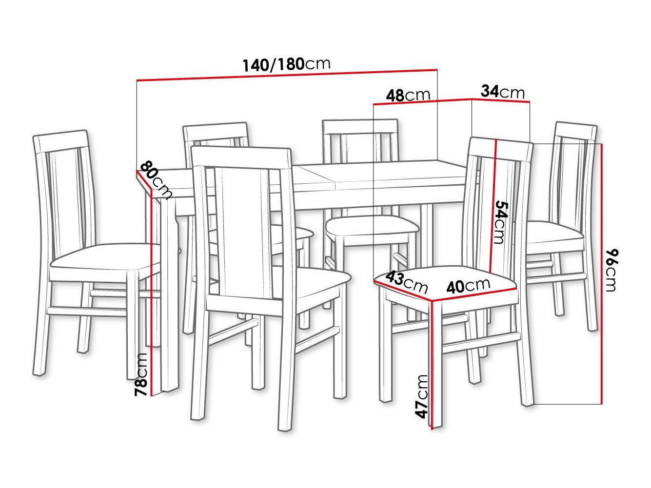 Trpezarijski set Victorville 315 (Sonoma hrast)