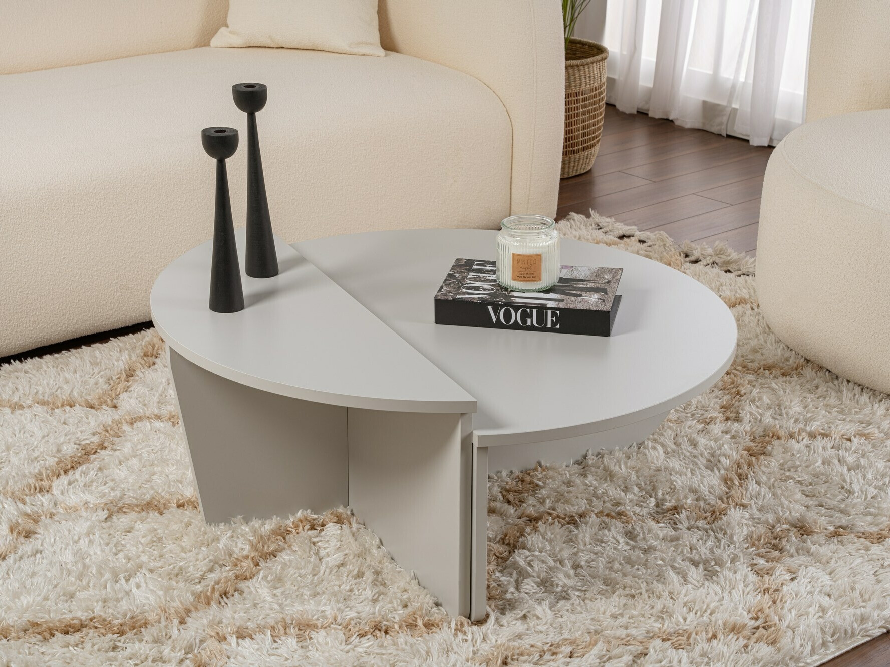 Set stočića za kafu Novato 100 (Sivo)